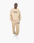 Hugo Blue Cotton-Terry Tracksuit Bottoms With Chain-Stitch Logo | LEVISONS