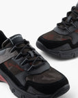 Emporio Armani Sneakers With Mixed Media | LEVISONS