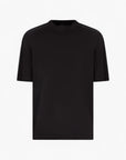 Armani Exchange Regular Fit Cotton Crewneck T-Shirt With Contrasting Logo Tape | LEVISONS