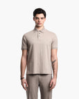 Emporio Armani Slim-Fit Cotton Polo Shirt With All-Over Jacquard Logo | LEVISONS
