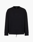 Emporio Armani Regular Fit Crewneck Sweatshirt With Micro Embossed Logo | LEVISONS