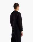 Emporio Armani Regular Fit Crewneck Sweatshirt With Micro Embossed Logo | LEVISONS