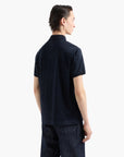 Emporio Armani Regular Fit All Over Logo Polo Shirt With Button Closure | LEVISONS