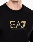 EA7 Premium Label Cotton Crewneck Sweatshirt | LEVISONS