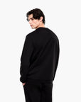 EA7 Premium Label Cotton Crewneck Sweatshirt | LEVISONS