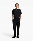 Emporio Armani All-Over Logo Cotton Jacquard Polo Shirt | LEVISONS