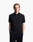 Emporio Armani All-Over Logo Cotton Jacquard Polo Shirt | LEVISONS