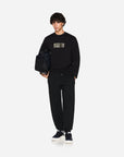 Armani Exchange Regular Fit Cotton Crewneck Sweatshirt With Central Gold Branding | LEVISONS