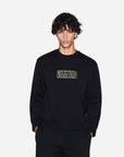 Armani Exchange Regular Fit Cotton Crewneck Sweatshirt With Central Gold Branding | LEVISONS