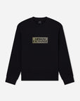 Armani Exchange Regular Fit Cotton Crewneck Sweatshirt With Central Gold Branding | LEVISONS