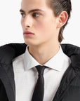Emporio Armani Regular Fit Cotton Shirt With Jacquard All Over Logo | LEVISONS