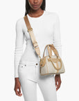 Michael Kors Williamsburg Small Logo Stripe Satchel | LEVISONS
