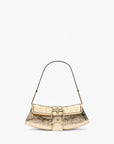 Michael Kors Colby Small Crackled Metallic Leather Convertible Clutch | LEVISONS