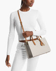 Michael Kors Scarlett Medium Signature Logo Satchel | LEVISONS