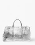 Michael Kors Bedford Travel Extra-Large Metallic Crocodile Embossed Leather Weekender Bag | LEVISONS