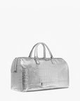 Michael Kors Bedford Travel Extra-Large Metallic Crocodile Embossed Leather Weekender Bag | LEVISONS