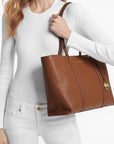 Michael Kors Temple Large Pebbled Leather Tote Bag | LEVISONS