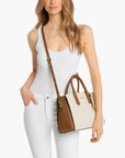 Michael Kors Laila Medium Signature Logo Satchel | LEVISONS