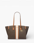 Michael Kors Becca Large Striped Signature Logo Tote Bag | LEVISONS