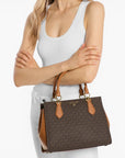 Michael Kors Marilyn Medium Logo Satchel | LEVISONS