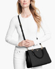 Michael Kors Marilyn Medium Saffiano Leather Satchel | LEVISONS