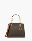 Michael Kors Cynthia Small Signature Logo Satchel | LEVISONS