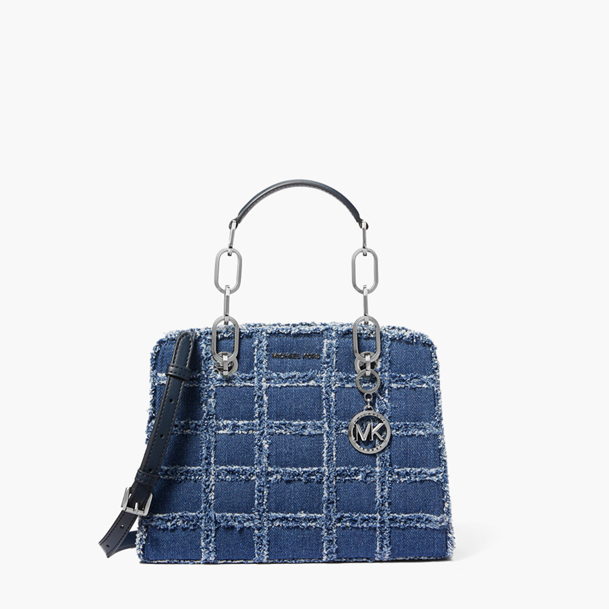 Cynthia Small Frayed Denim Satchel Levisons