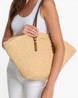 Michael Kors Isa Large Hand-Crocheted Straw Tote Bag | LEVISONS