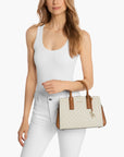 Michael Kors Laila Small Signature Logo Satchel | LEVISONS
