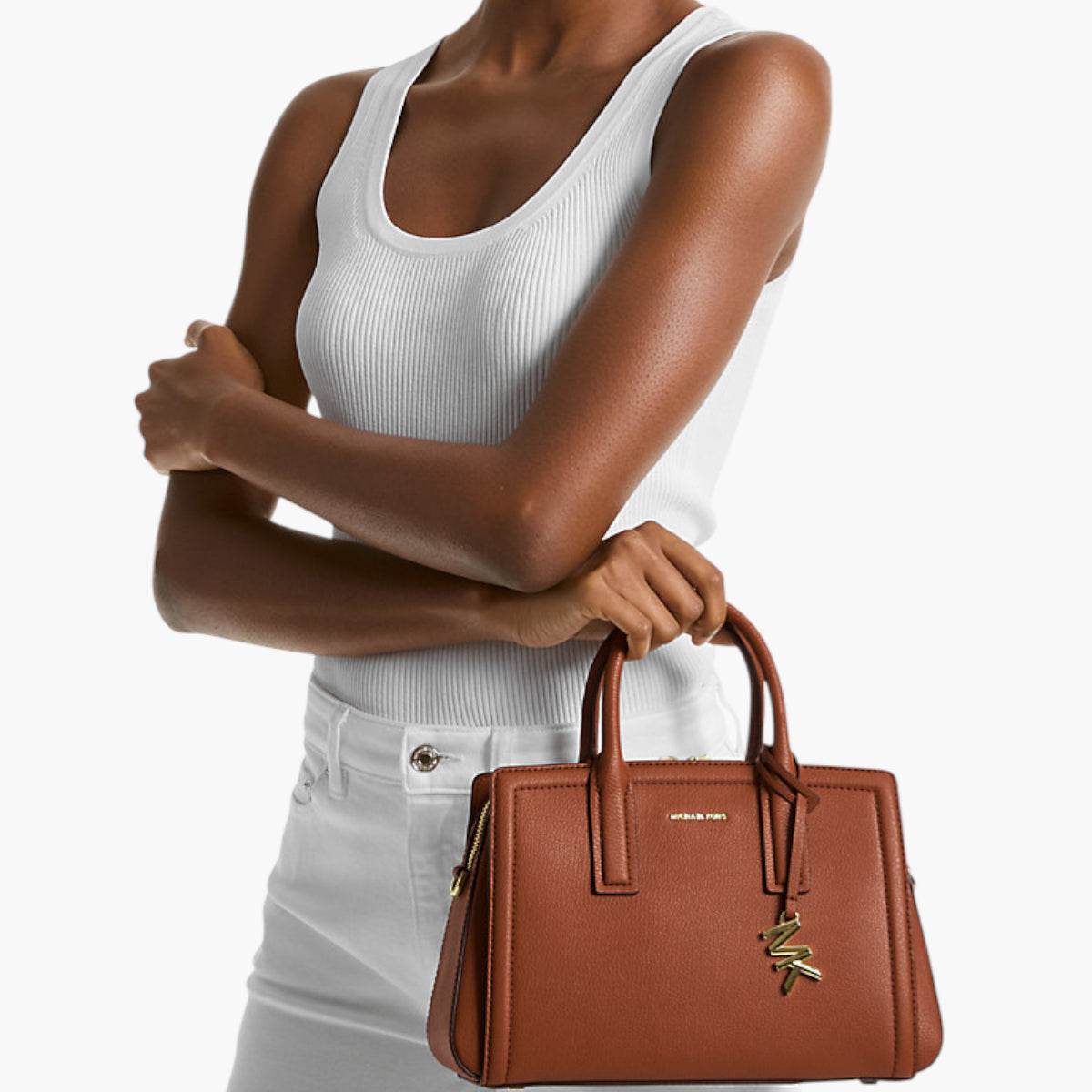 Laila Small Pebbled Leather Satchel – Levisons