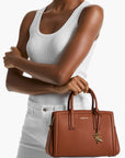 Michael Kors Laila Small Pebbled Leather Satchel | LEVISONS