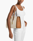 Michael Kors Laila Medium Signature Logo Tote Bag | LEVISONS