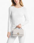 Michael Kors Delancey Medium Empire Signature Logo Satchel | LEVISONS