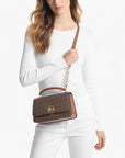Michael Kors Delancey Medium Empire Signature Logo Satchel | LEVISONS