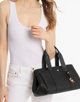 Michael Kors Romee Small Pebbled Leather Satchel | LEVISONS