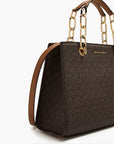 Michael Kors Cynthia Medium Signature Logo Satchel | LEVISONS