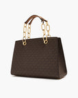 Michael Kors Cynthia Medium Signature Logo Satchel | LEVISONS