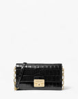 Michael Kors Tribeca Large Crocodile Embossed Leather Convertible Crossbody Bag | LEVISONS