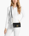 Michael Kors Tribeca Large Crocodile Embossed Leather Convertible Crossbody Bag | LEVISONS
