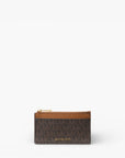 Michael Kors Jet Set Small Signature Logo Card Case | LEVISONS