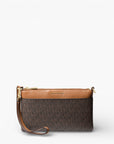 Michael Kors Jet Set Medium Signature Logo Wristlet | LEVISONS