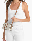 Michael Kors Becca Small Signature Logo Stripe Crossbody Bag | LEVISONS