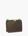 Michael Kors Greenwich Small Color-Block Logo And Saffiano Leather Crossbody Bag | LEVISONS
