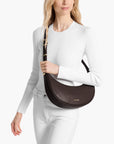 Michael Kors Avra Medium Leather Crossbody Bag | LEVISONS