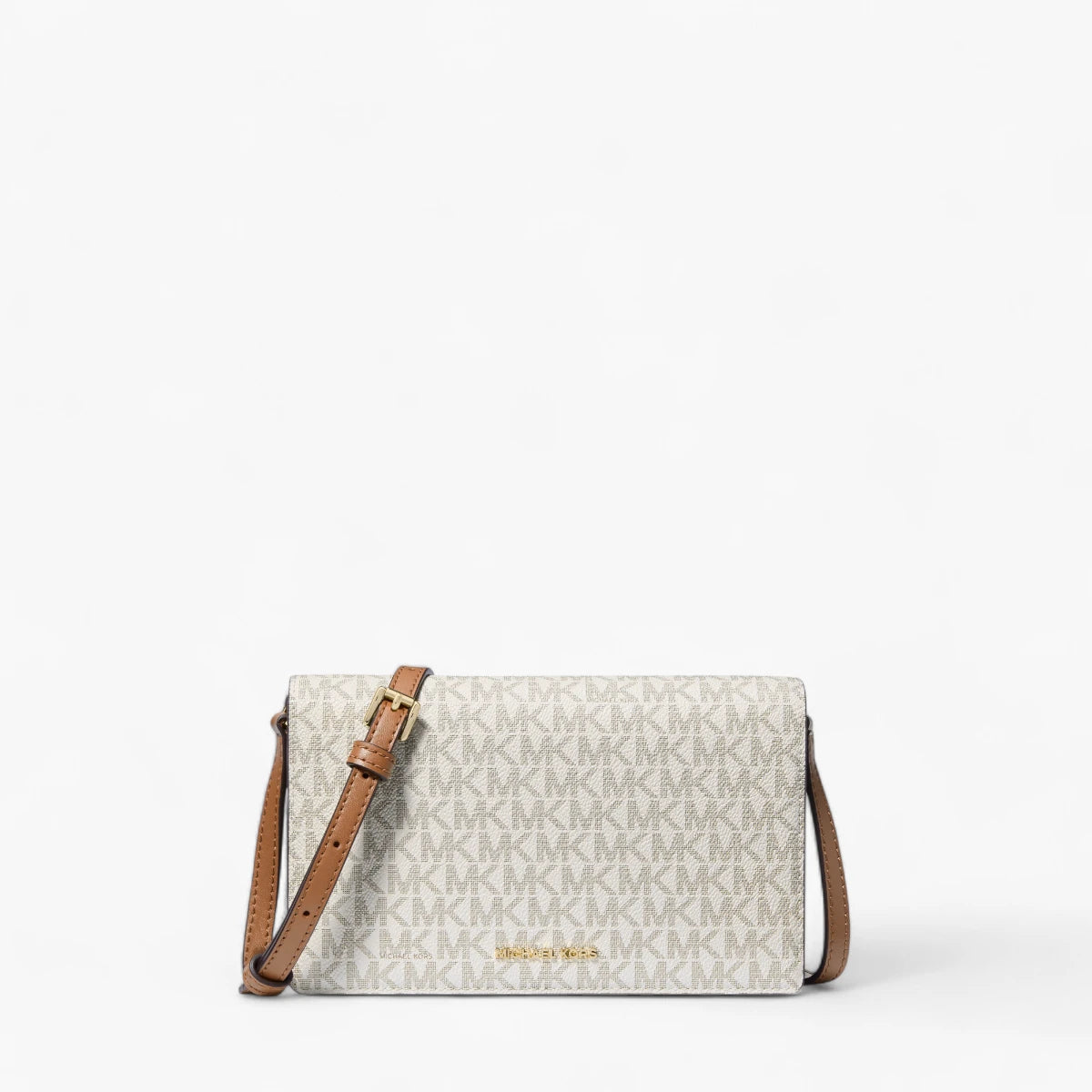 Jet Set Medium Signature Logo Front Flap Crossbody Bag