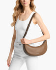 Michael Kors Avra Medium Leather Crossbody Bag | LEVISONS