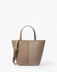 Michael Kors Flora Medium Signature Logo And Pebbled Leather Crossbody Bag | LEVISONS