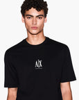 Armani Exchange Regular Fit Icon Cotton Crewneck T-Shirt With Embroidered Logo | LEVISONS