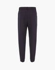 Emporio Armani Relaxed Fit Cotton Trousers With Logo Plaque And Decorative Seam | LEVISONS