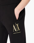 Armani Exchange Icon Contrast Logo Cotton Sweatpants | LEVISONS